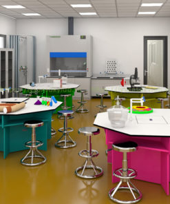 Phòng thí nghiệm với sắc màu tạo nên cảm hứng sáng tạo