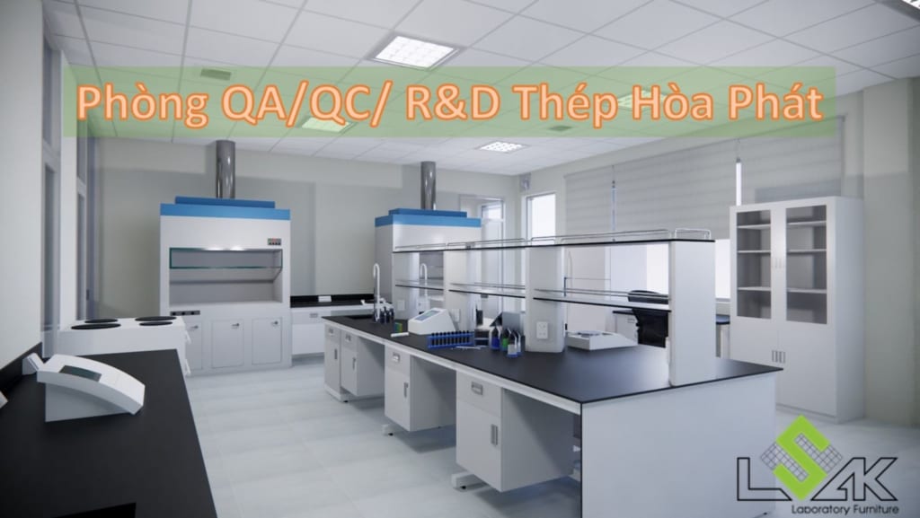 Phòng lab QA/QC/R&D nhà máy thép Hòa Phát