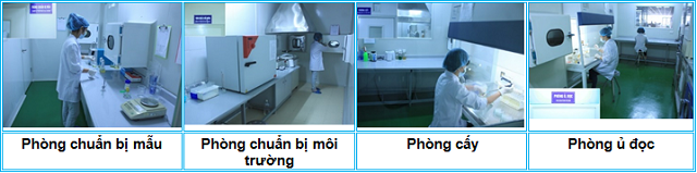 Hình ảnh khu vực thử nghiệm vi sinh tại TTPT-TN Tp. Hà Nội