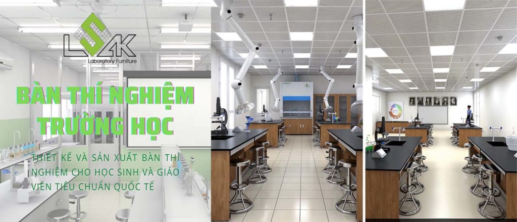 bàn thí nghiệm trường học