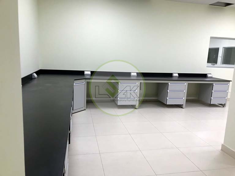 L Shape Wall Bench for Laboratory laboratory wall bench