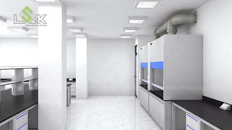 Thiết kế tủ hút khí độc phòng thí nghiệm MAXIHUB