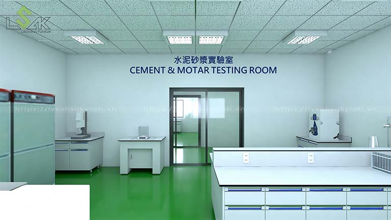 Phòng Cement & Motar Testing