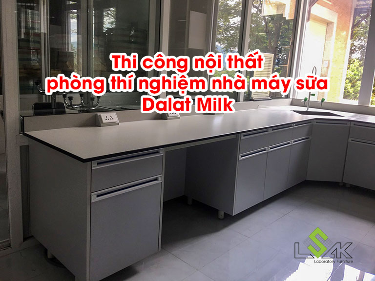 Thi công nội thất phòng thí nghiệm nhà máy sữa Dalat Milk