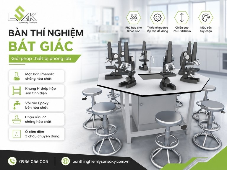 Bàn thí nghiệm bát giác