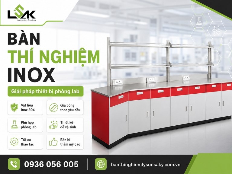 Bàn thí nghiệm inox