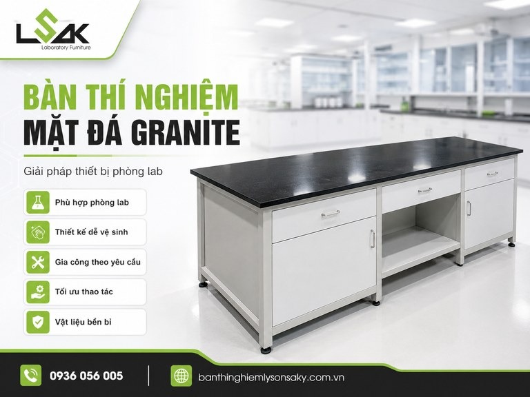 Bàn thí nghiệm mặt đá granite