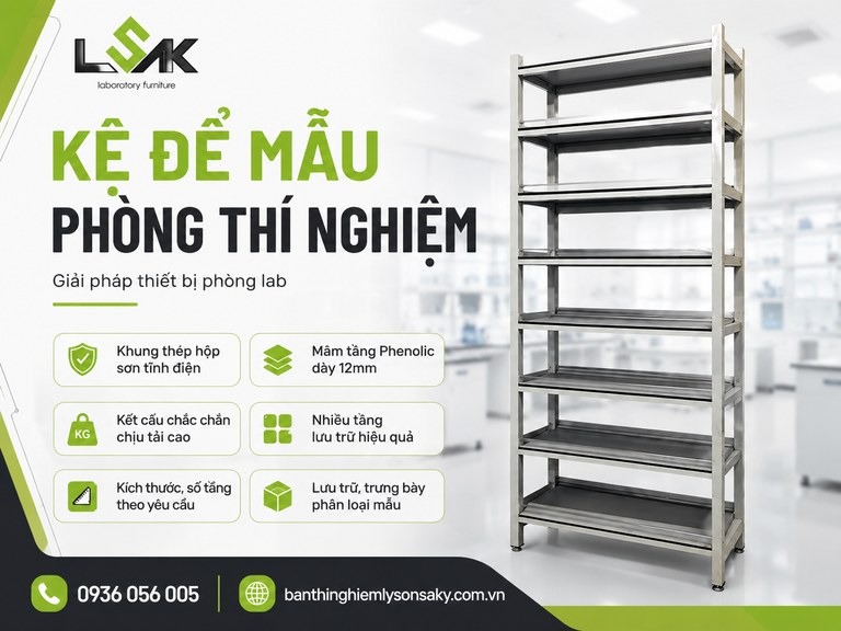 Kệ để mẫu phòng thí nghiệm