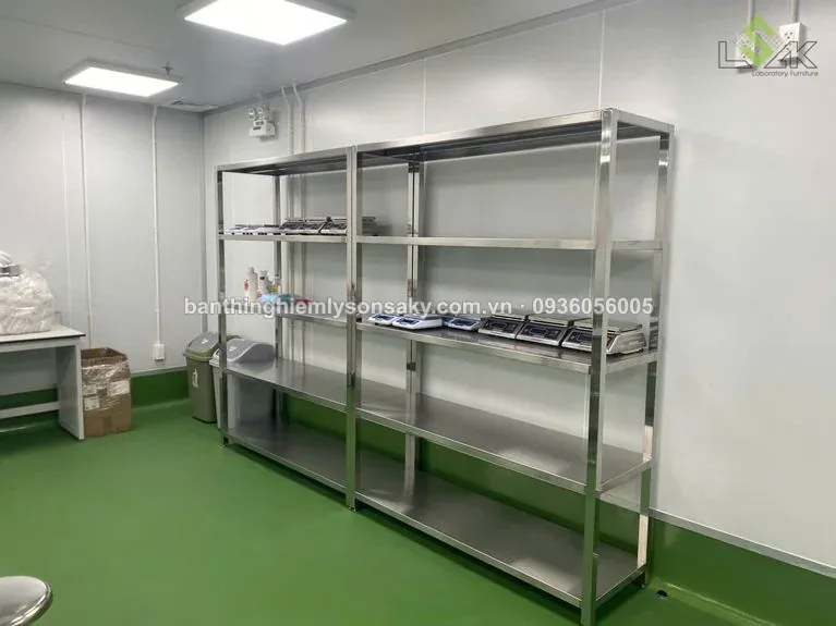 Kệ inox phòng sach