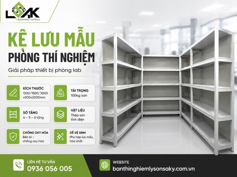 Kệ lưu mẫu phòng thí nghiệm