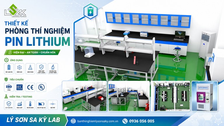thiet ke phong lab pin lithium