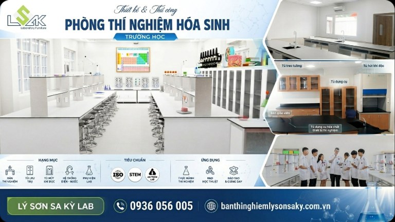thiet ke phong thi nghiem hoa sinh truong hoc