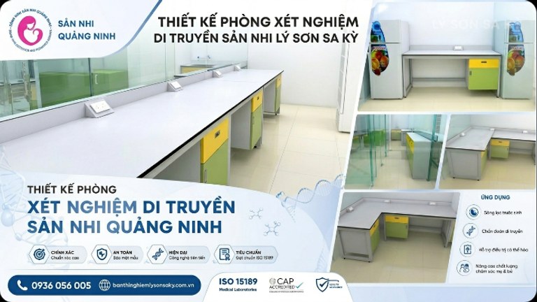 thiet ke phong xet nghiem di truyen san nhi quang ninh