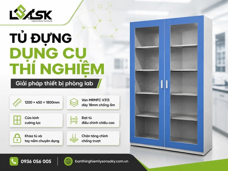 Tủ đựng dụng cụ thí nghiệm