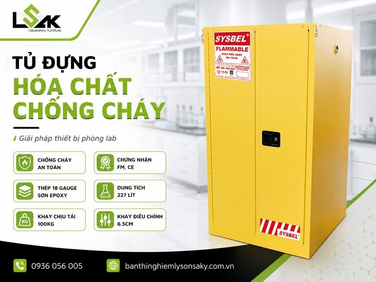 Tủ đựng hóa chất chống cháy