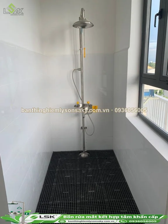 Bồn rửa mắt kết hợp tắm khẩn cấp - 2