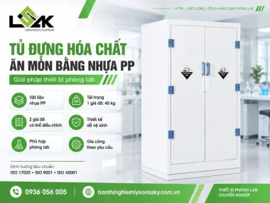 Tủ đựng hóa chất ăn mòn bằng nhựa PP